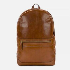 New with tags Patricia Nash For Men Heritage II Leather Backpack Tan